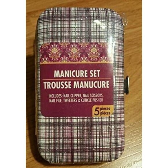 Manicure Set Travel Case Pedicure New Giitter Tool Kit Tweezer Clipper Nail File - Picture 1 of 1